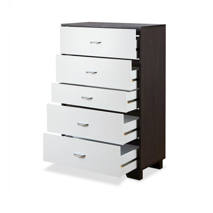 Eloy Chest, White & Espresso