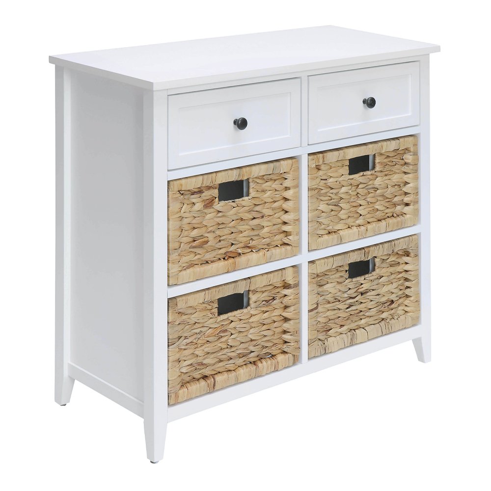 Flavius Console Table w/Storage, White