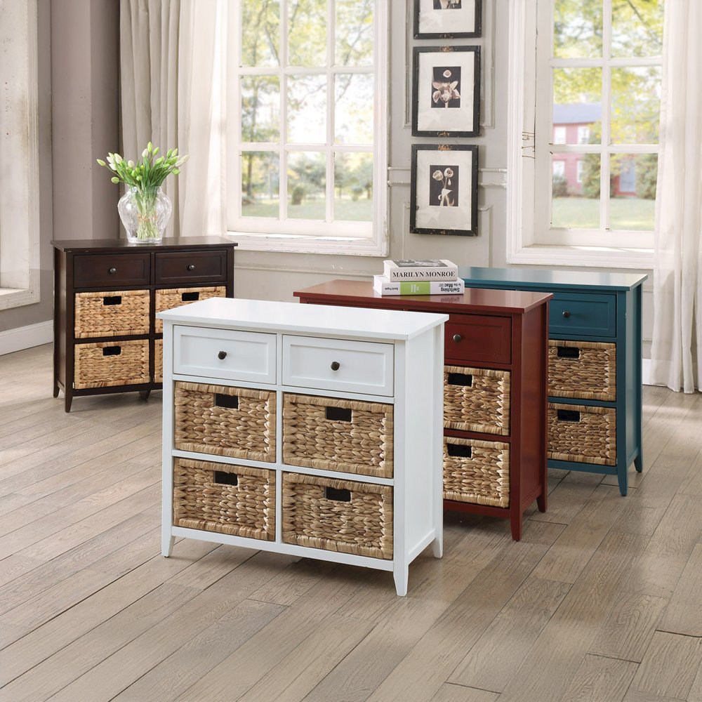 Flavius Console Table w/Storage, White