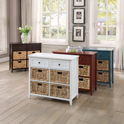 Flavius Console Table w/Storage, White