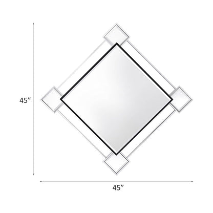 Asbury Accent Mirror, Mirrored & Chrome