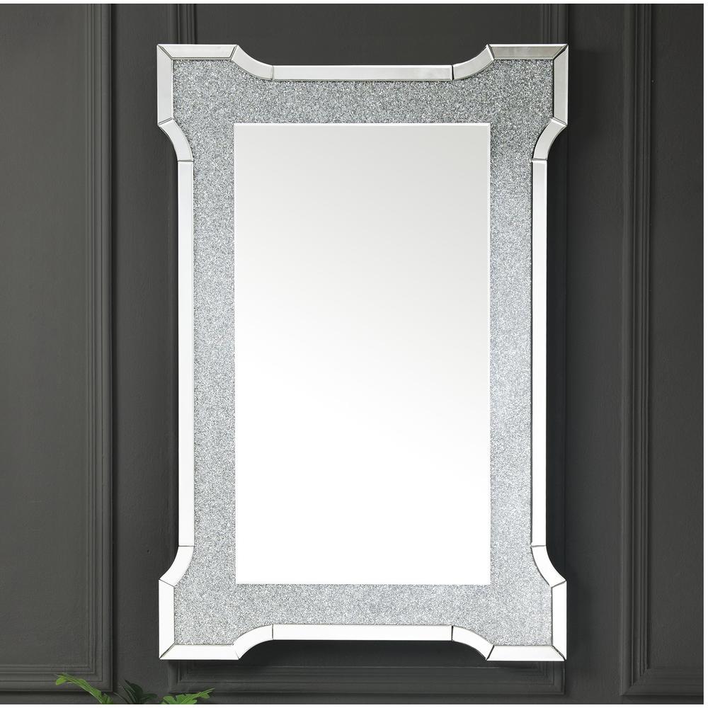 Noralie Accent Mirror, Mirrored & Faux Diamonds
