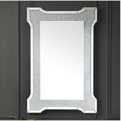Noralie Accent Mirror, Mirrored & Faux Diamonds