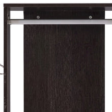 Furnifact Hall Tree with Coat Hooks, Open Shelves, and Storage, Espresso