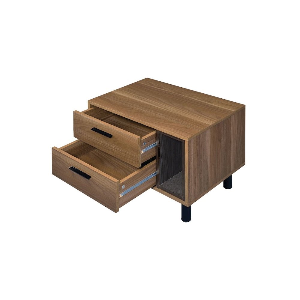 Trolgar Accent Table, Brown Oak & Black