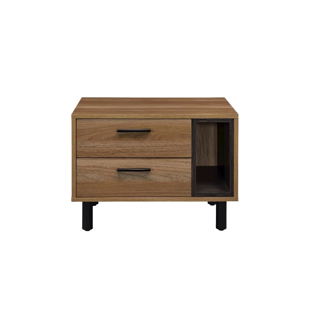 Trolgar Accent Table, Brown Oak & Black