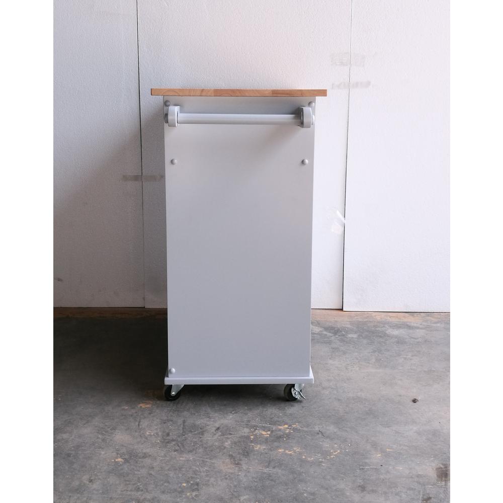 Tullarick Kitchen Cart, Natural & Gray