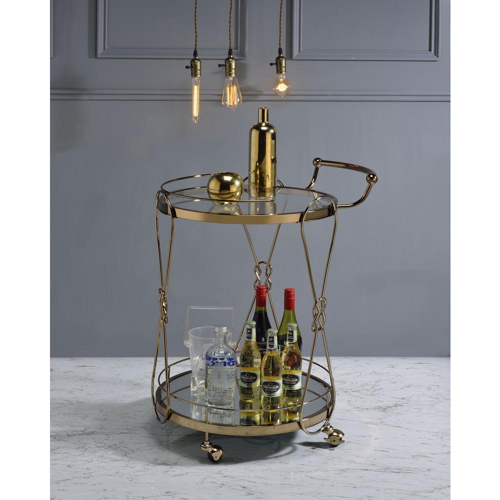Zekera Serving Cart, Champagne