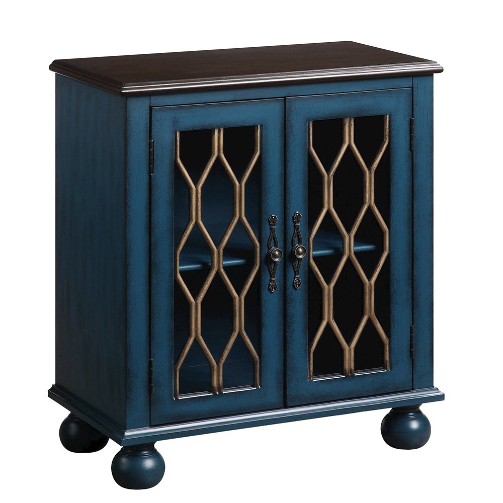 Lassie Console Table, Antique Blue