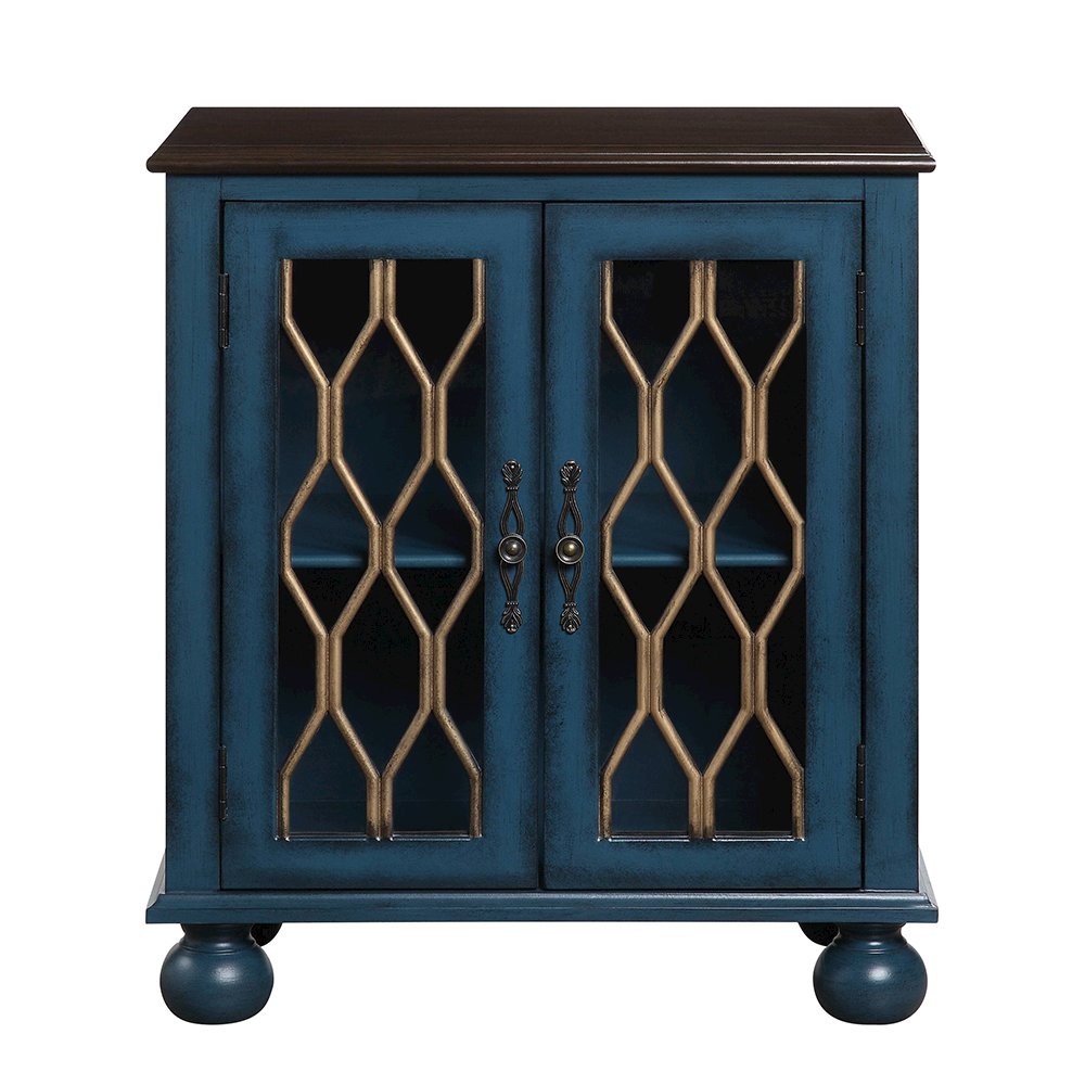 Lassie Console Table, Antique Blue