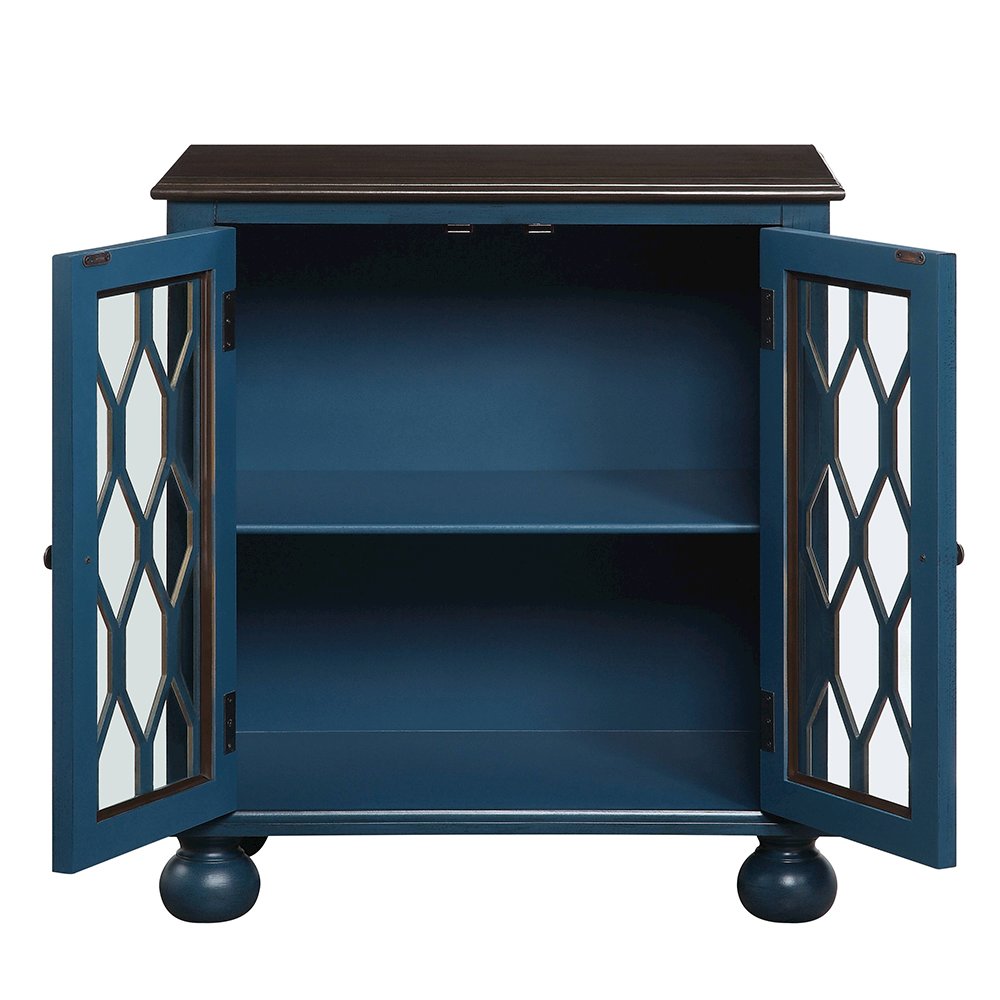 Lassie Console Table, Antique Blue