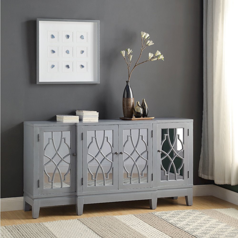 Magdi Console Cabinet, Antique Gray