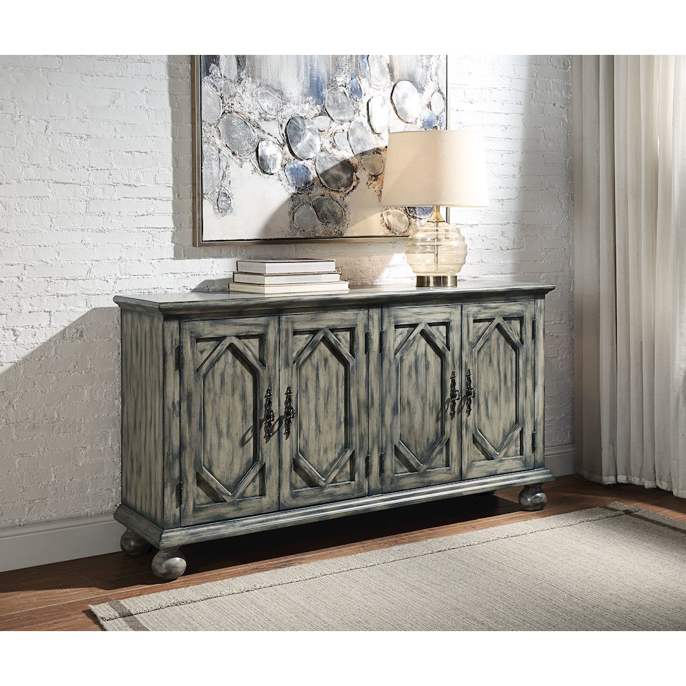 Pavan Console Table, Rustic Gray