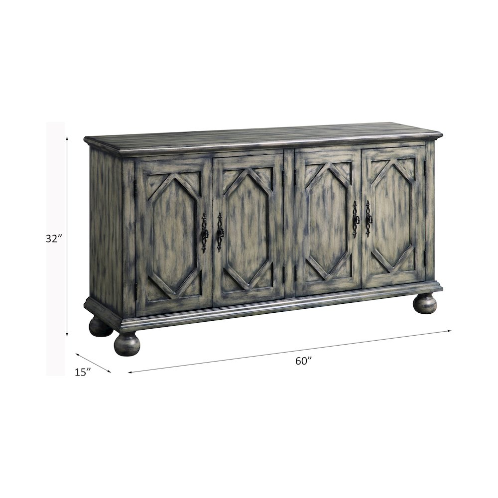 Pavan Console Table, Rustic Gray