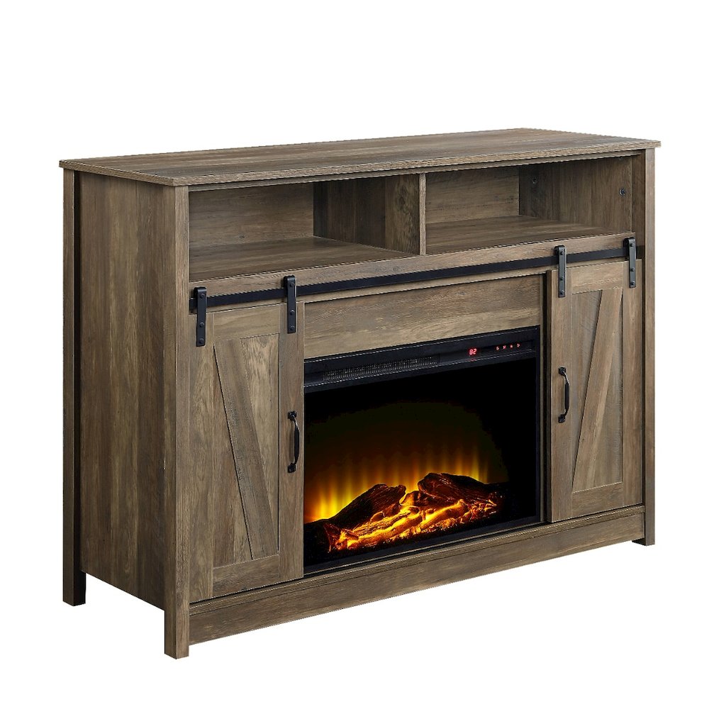 Tobias Fireplace (Include 91617FIR), Rustic Oak