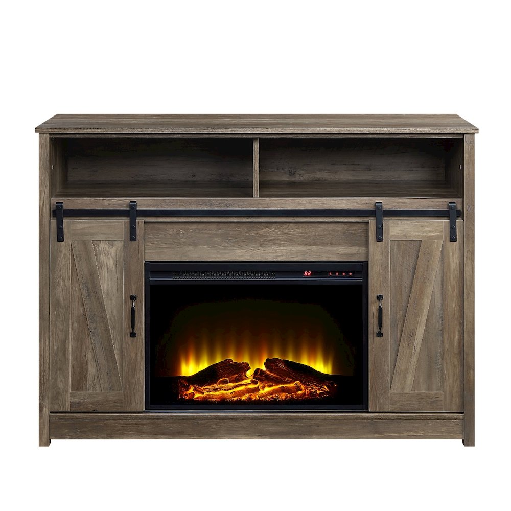 Tobias Fireplace (Include 91617FIR), Rustic Oak