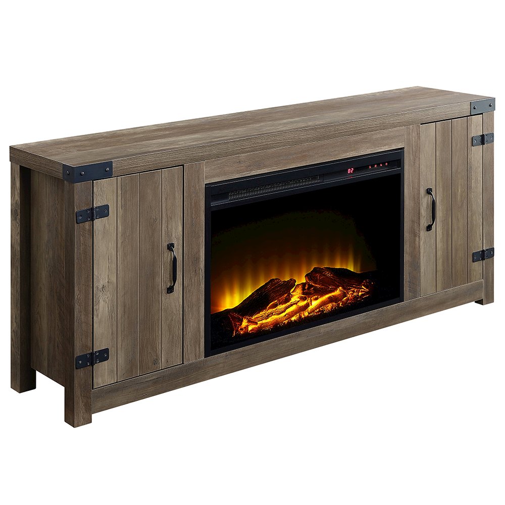 Tobias Fireplace (Include 91617FIR), Rustic Oak