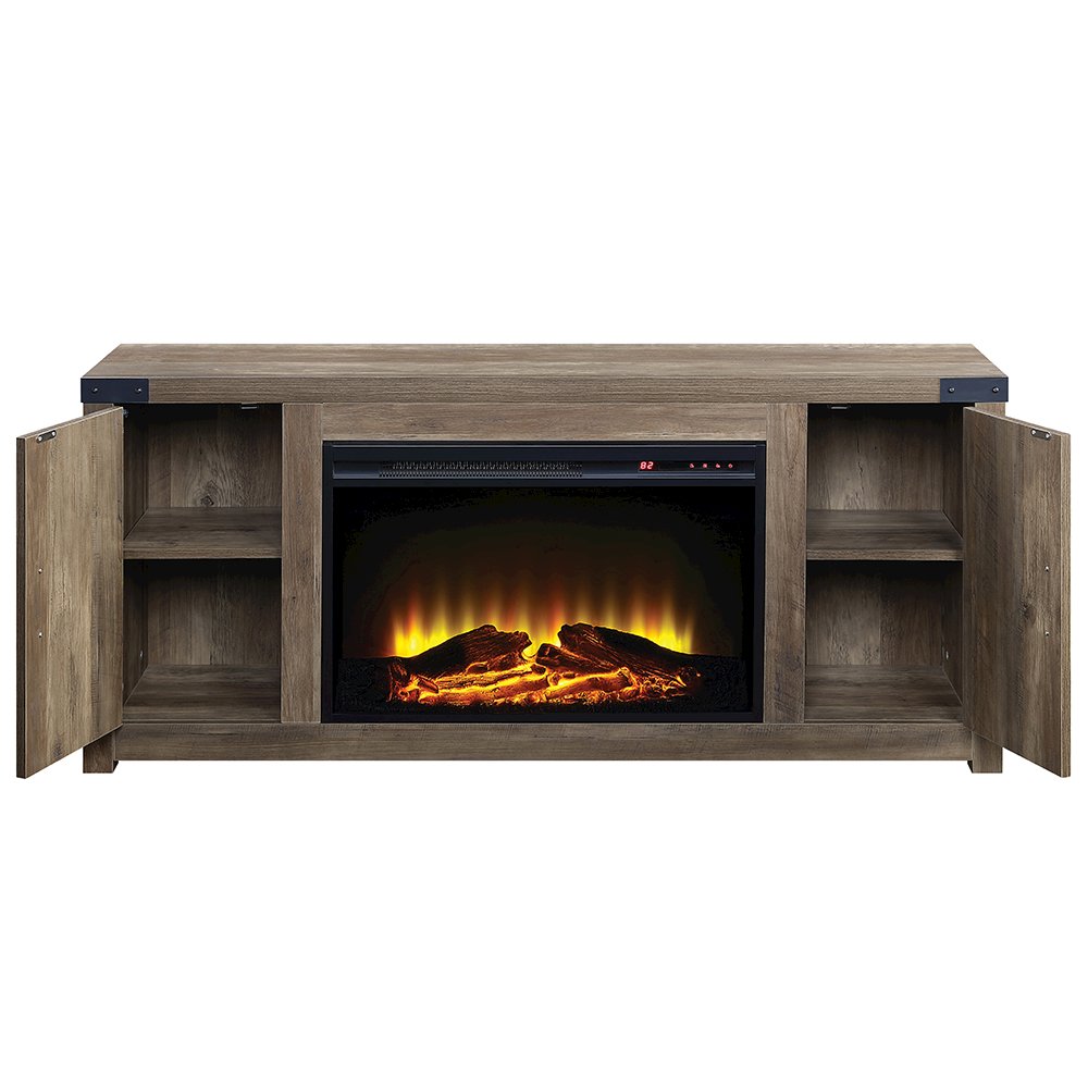 Tobias Fireplace (Include 91617FIR), Rustic Oak