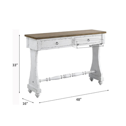 Carminda Console Table, Antique White