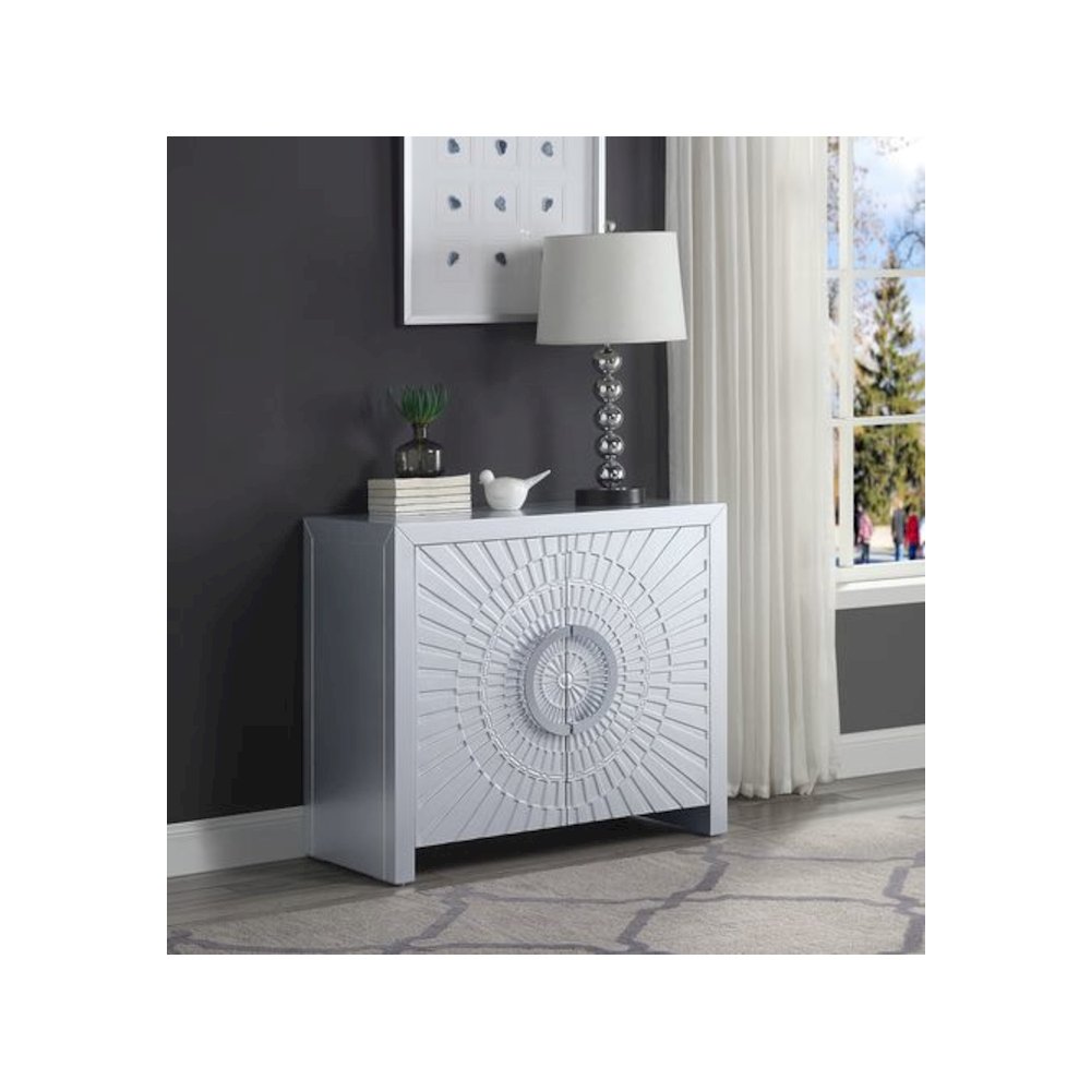 Cicero Console Table, Platinum