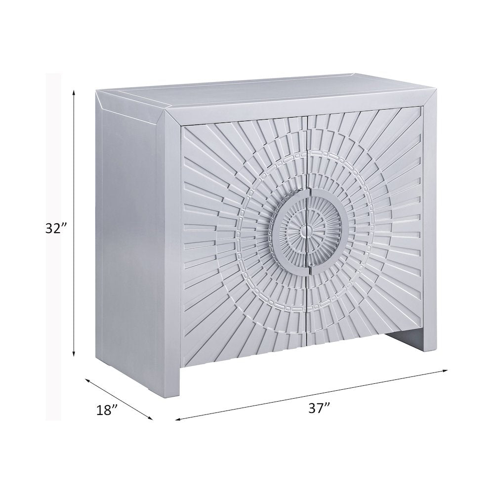Cicero Console Table, Platinum