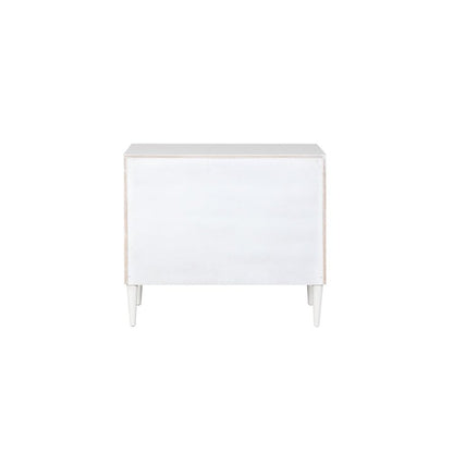 Dubni Accent Table, White & Black