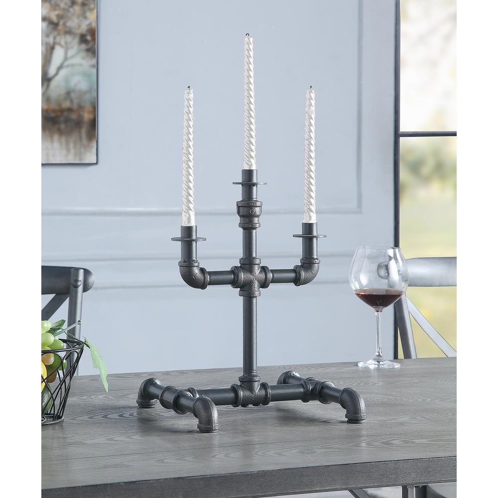 Brantley Candle Holder, Sandy Gray