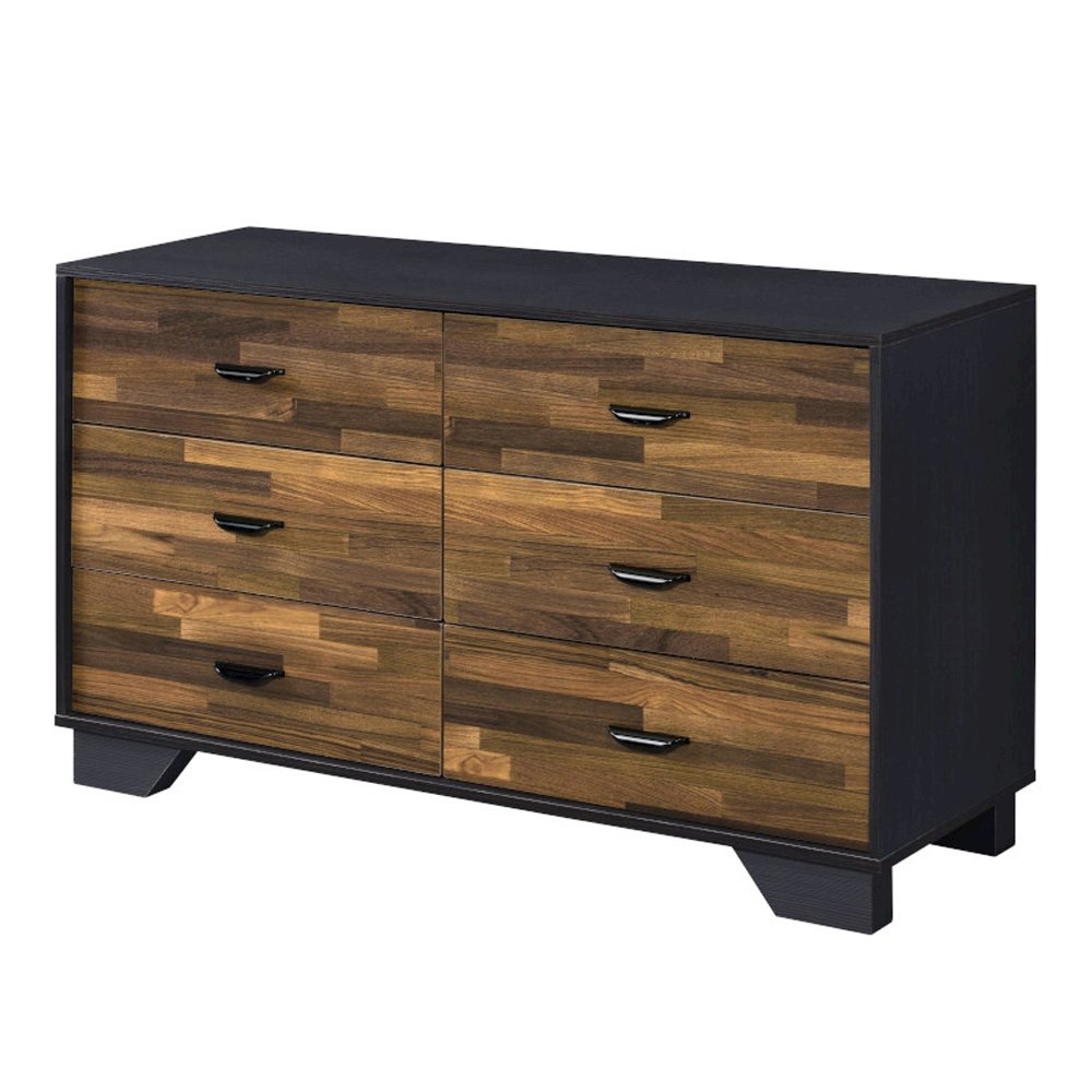 Eos Dresser, Walnut & Black