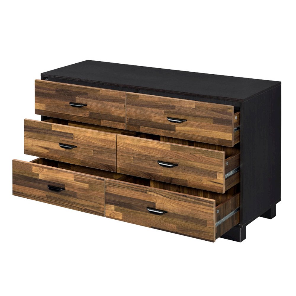 Eos Dresser, Walnut & Black