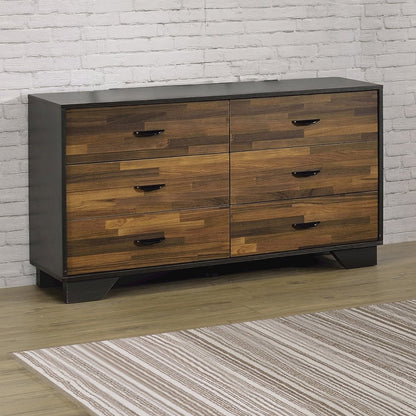 Eos Dresser, Walnut & Black