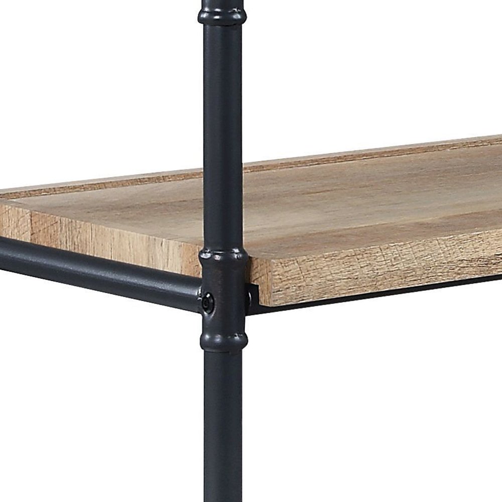 Brantley BookShelf, Oak & Sandy Black