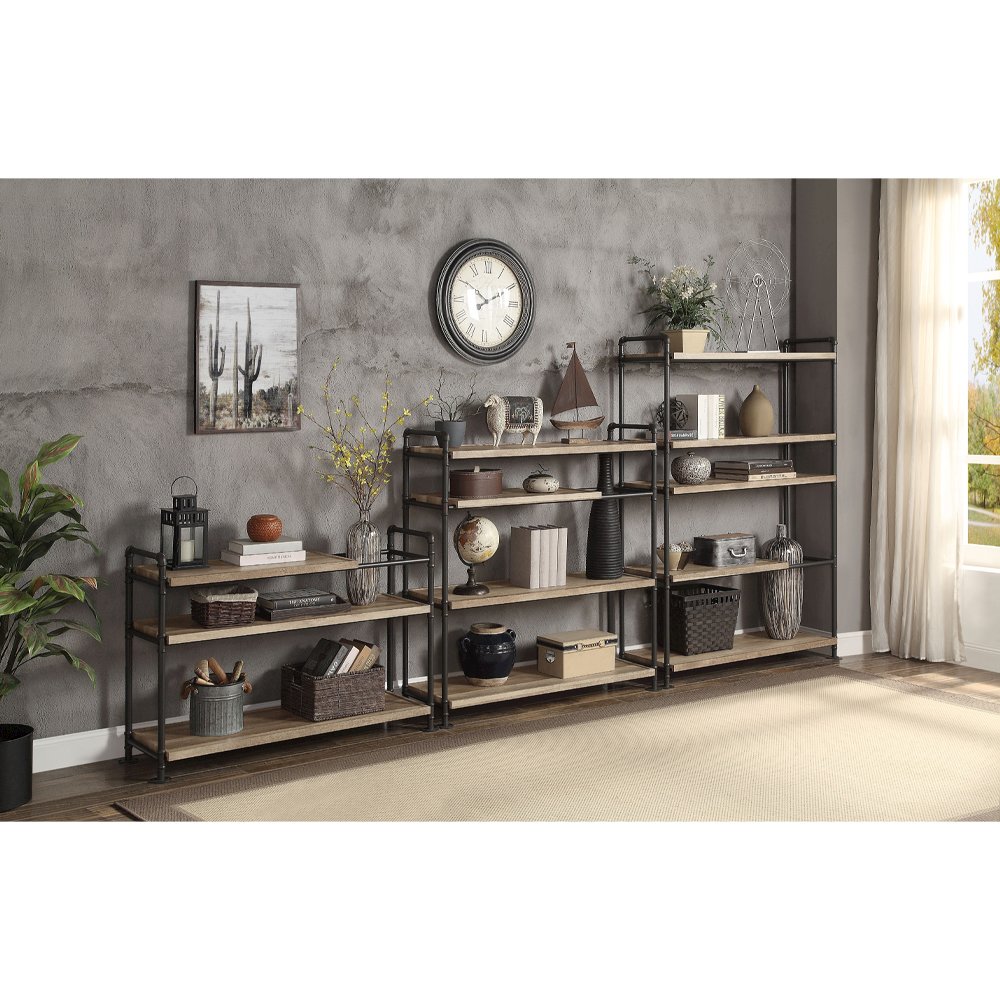 Brantley BookShelf, Oak & Sandy Black