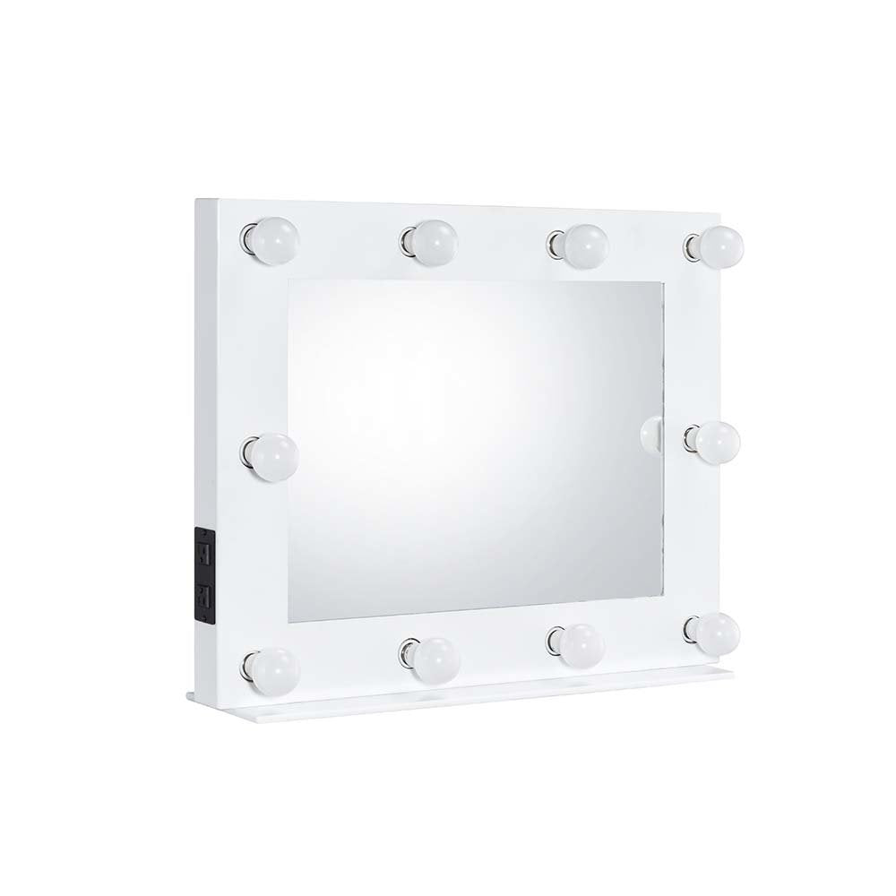 Avery Accent Mirror, White