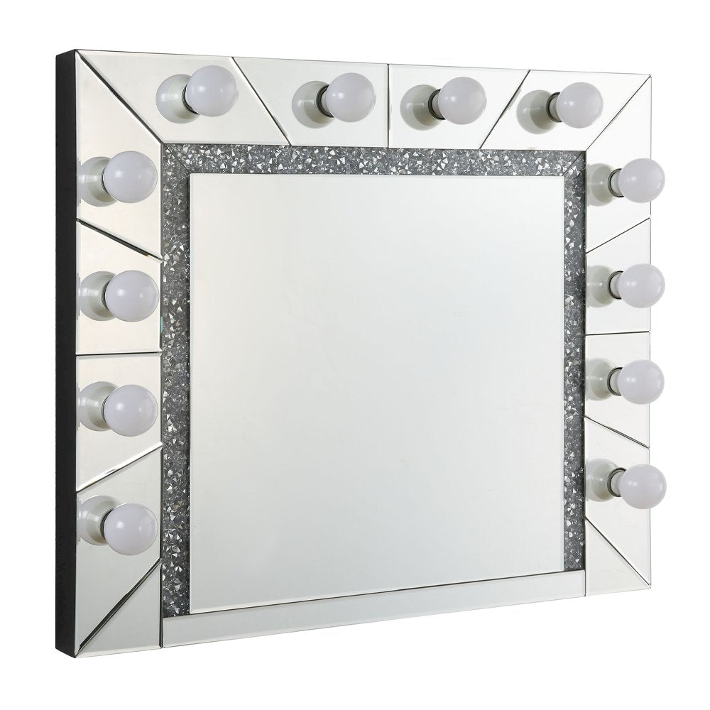 Noralie Accent Mirror, Mirrored & Faux Diamonds