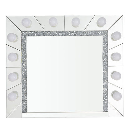 Noralie Accent Mirror, Mirrored & Faux Diamonds