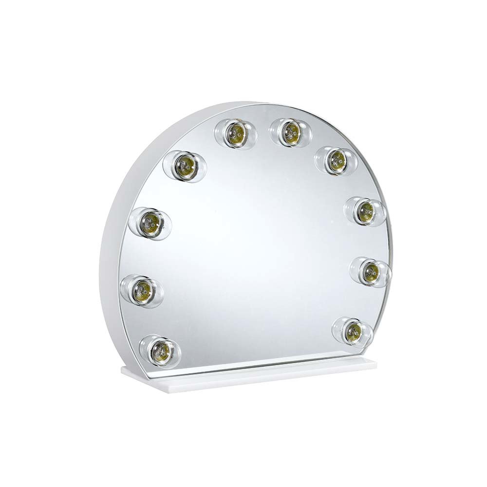 Alma Accent Mirror, White