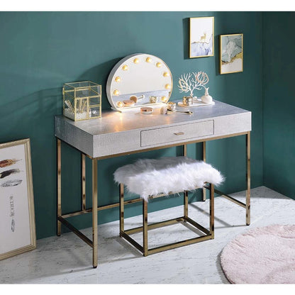 Alma Accent Mirror, White