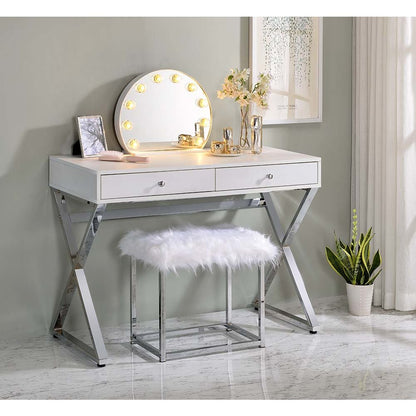 Alma Accent Mirror, White