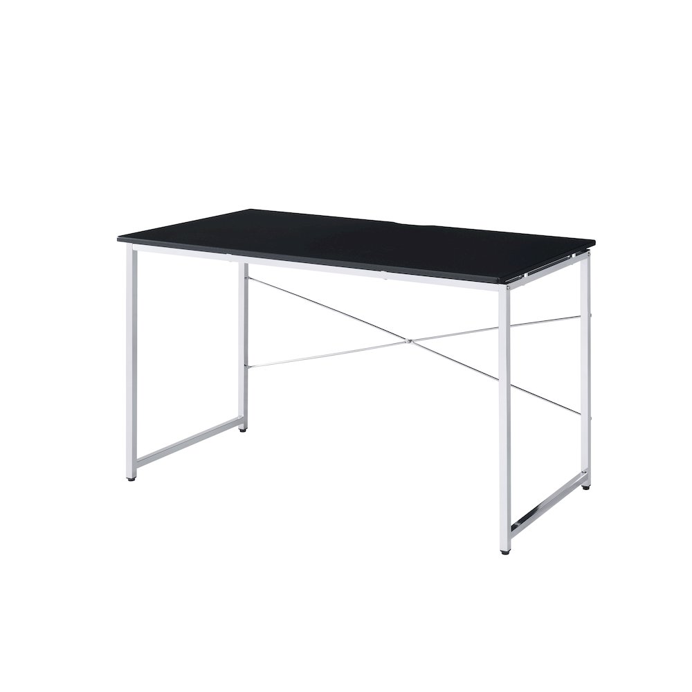 Tennos Vanity Desk(Same 93195), Black & Chrome