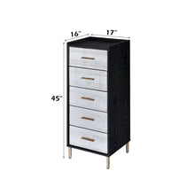 Myles Jewelry Armoire, Black, Silver & Gold