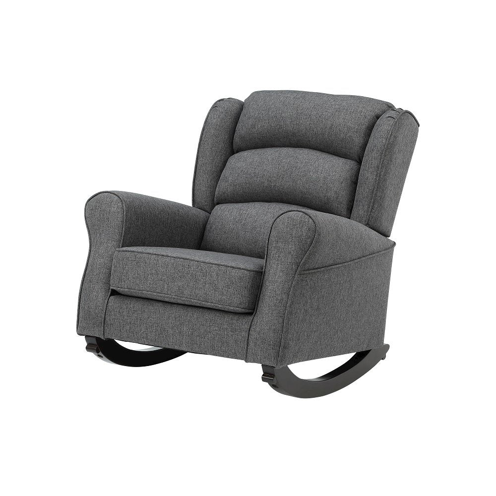 Fabien Rocking Chair, Gray Fabric