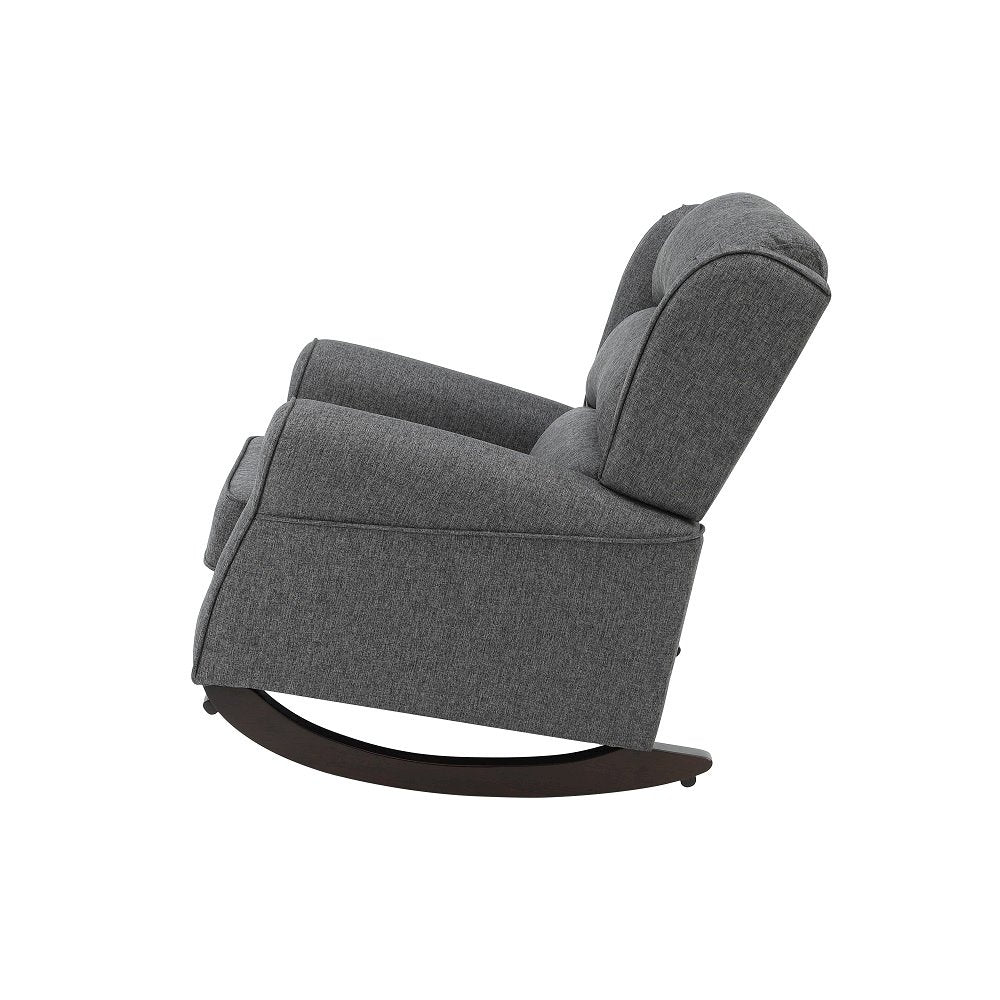 Fabien Rocking Chair, Gray Fabric