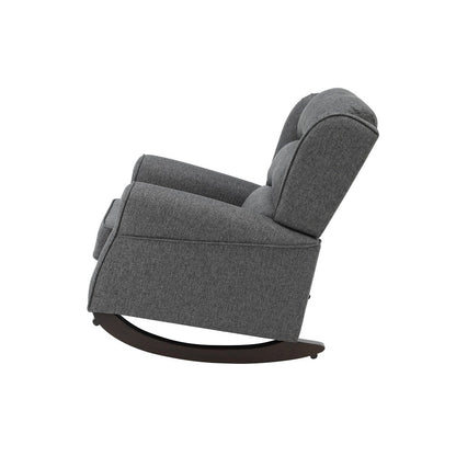 Fabien Rocking Chair, Gray Fabric