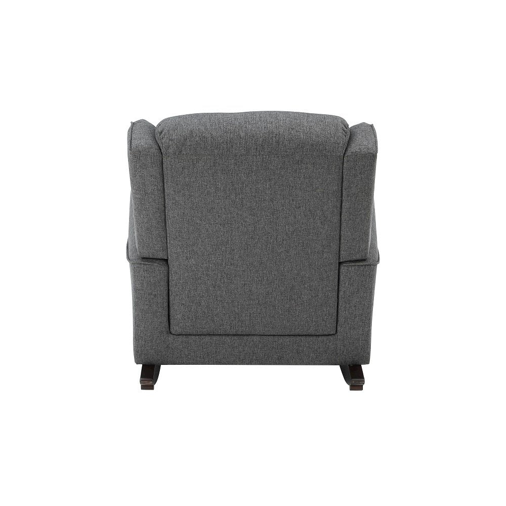 Fabien Rocking Chair, Gray Fabric