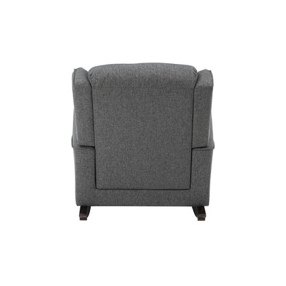Fabien Rocking Chair, Gray Fabric