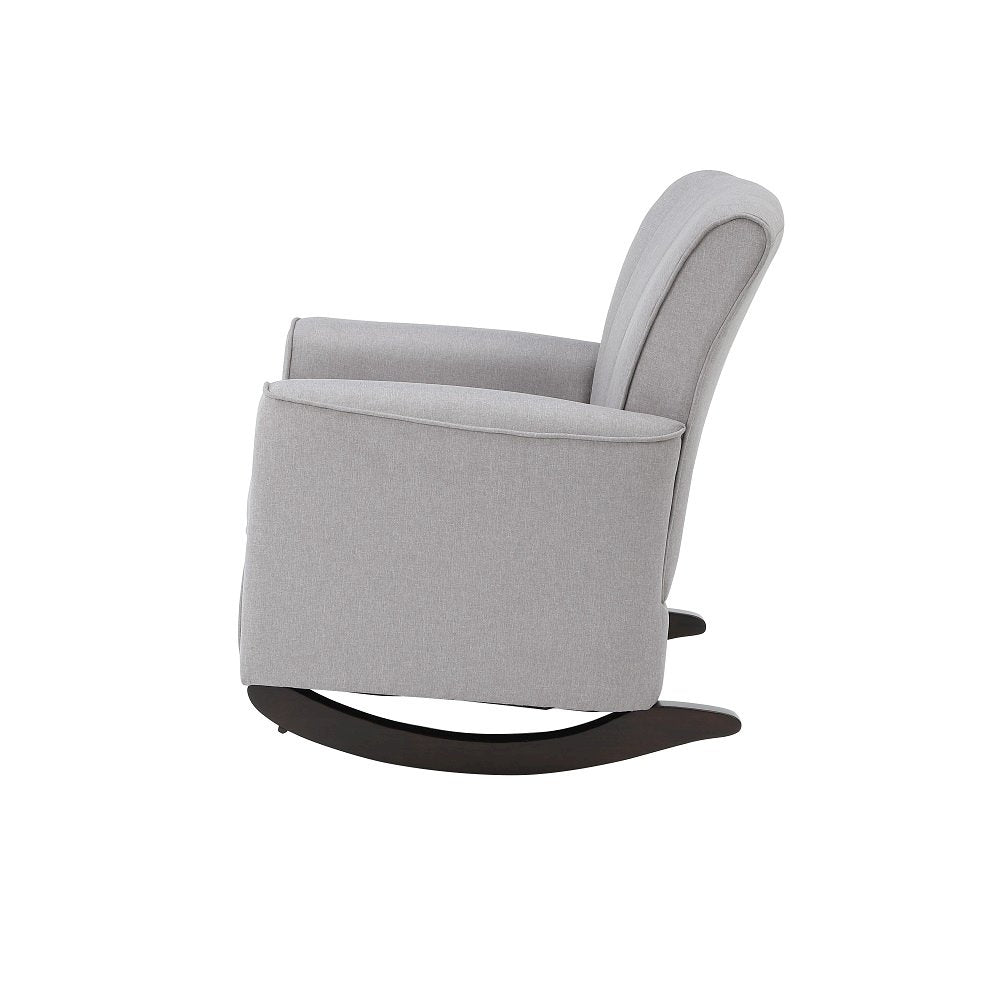 Denzell Rocking Chair, Gray Linen