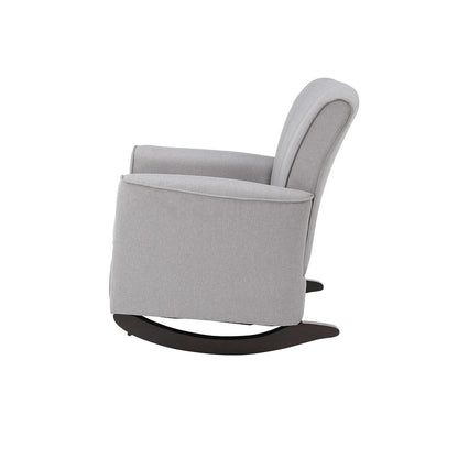 Denzell Rocking Chair, Gray Linen