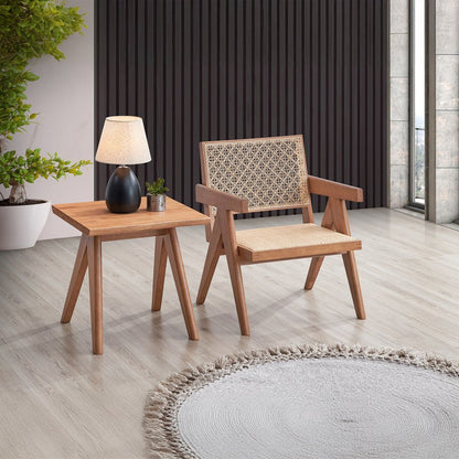 Velentina End Table, Natural
