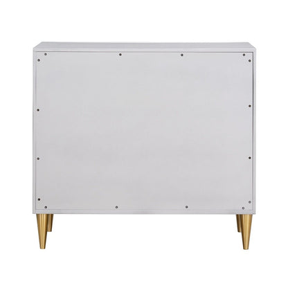 Anson Console Cabinet, Metallic Silver & Champagne