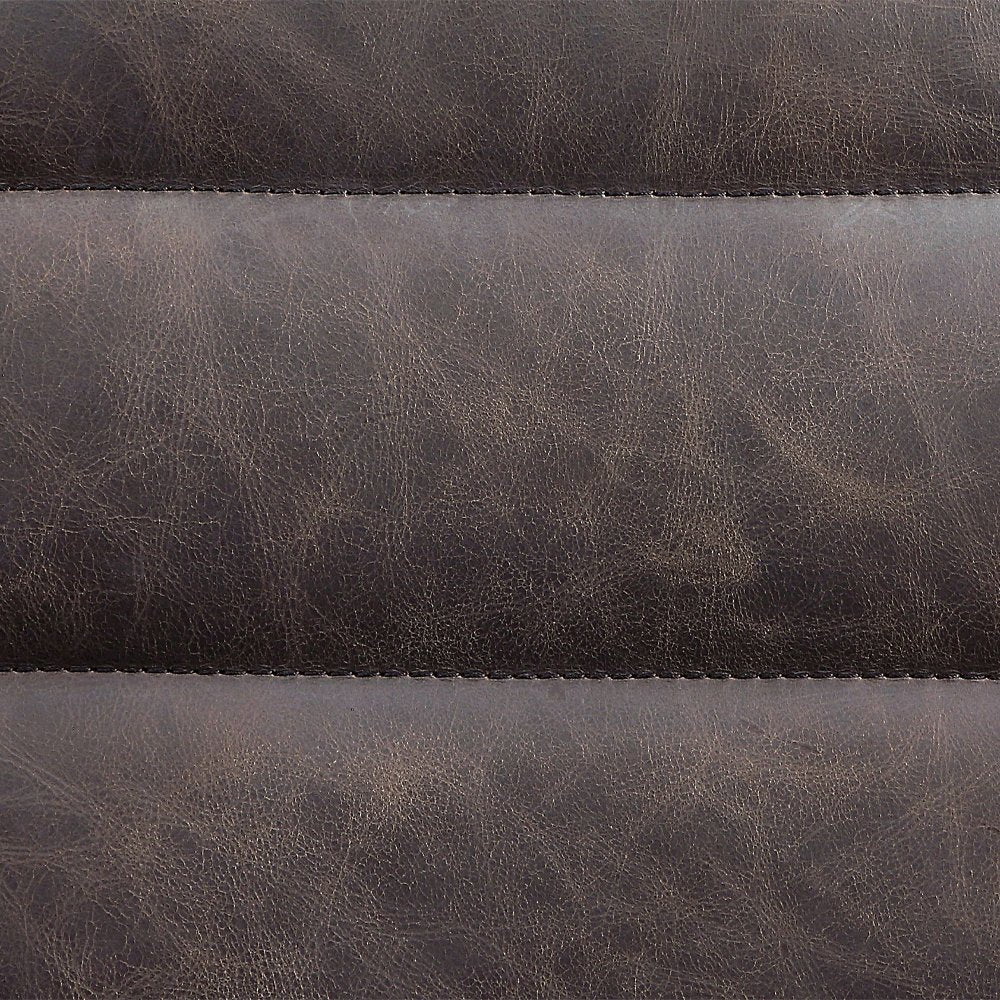 Pipino Accent Chair w/Swivel, Antique Ebony Top Grain Leather